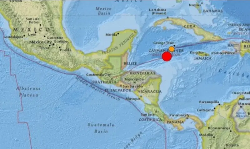 Sismo de magnitud 7.6 se registra en el Caribe