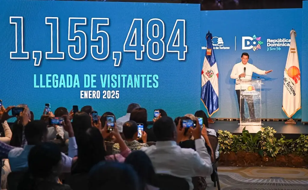 Turismo inicia 2025 con éxito con llegada de 1,155,484 visitantes