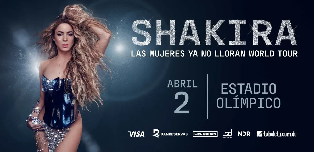 Visa y Banreservas anuncian la preventa exclusiva de "Las mujeres no lloran World Tour" de Shakira