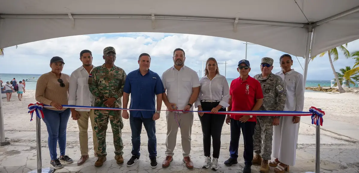 APORDOM inaugura remozado muelle turistico en Catuano, Isla Saona