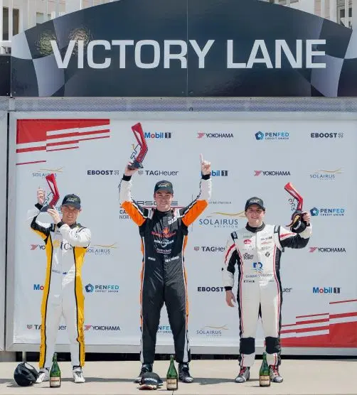 Jimmy Llibre 3er lugar en Watkins Glen en la Porsche Carrera Cup North América