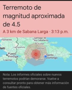 Se registra temblor de tierra