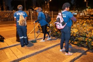 Alcaldía del DN deja totalmente limpio parque y entorno tras concierto de Rauw Alejandro