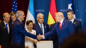 Presidente Abinader participa en firma de proclamación para crear coalición militar contra carteles del narcotráfico