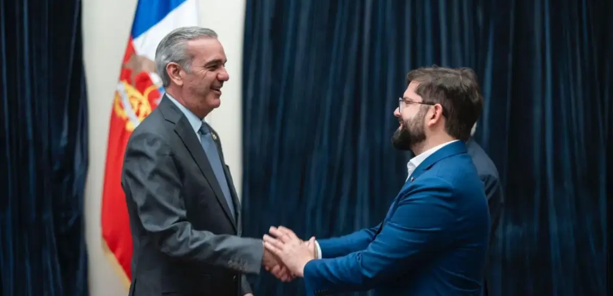 Presidente Abinader ofrece saludo protocolar a su homólogo de Chile, Gabriel Boric