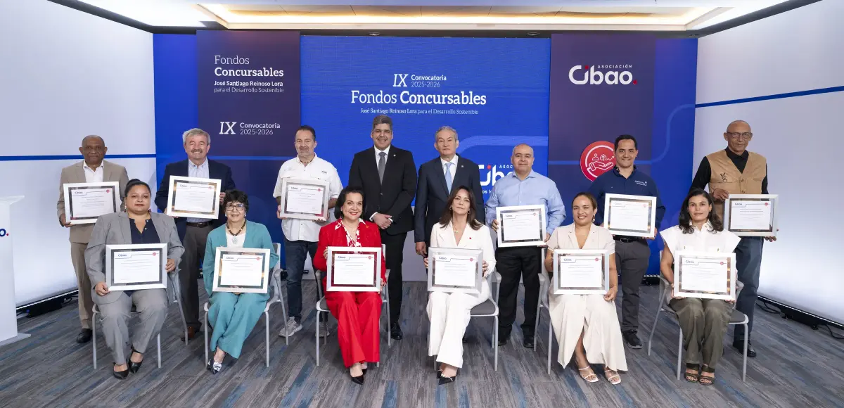 Asociación Cibao anuncia ganadores de sus Fondos Concursables con RD$20 millones destinados al impacto social