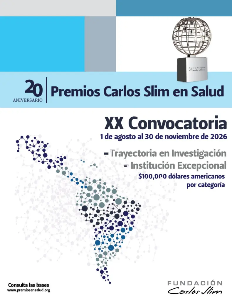 Inició la XX Convocatoria para los Premios Carlos Slim en Salud