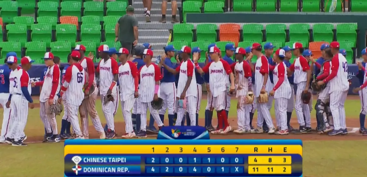 República Dominicana supera a China Taipei y va por medalla este domingo en Mundial U15