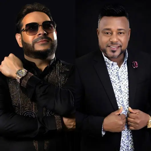 El Chaval de la Bachata y Luis Miguel del Amargue en el primer Súper Mega Festival de la Bachata